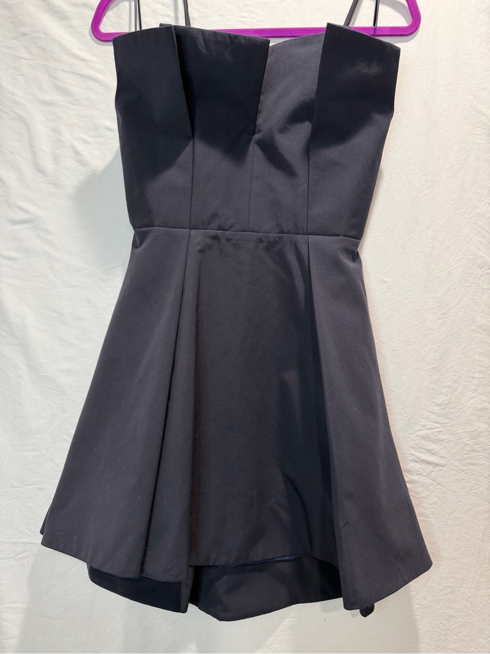 C/MEO Collective Strapless Black Fit-and-Flare Dress